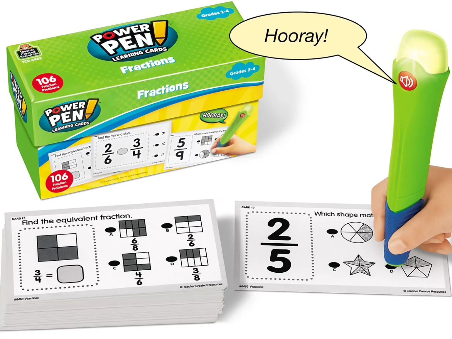 Fractions Power Pen!® Quiz Cards