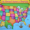 Friendly Write & Wipe U.S.A. Map Poster