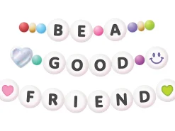 Friendship Beads 3 1/2" Punch-Out Letters