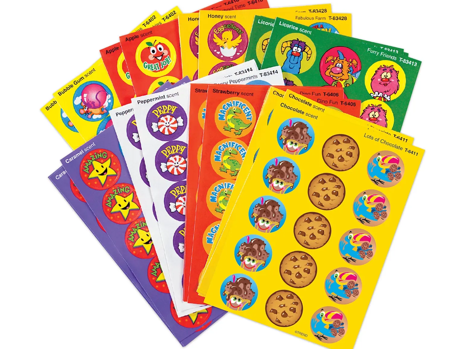 Fun Favorites Scented Motivational Stickers - Variety Pack