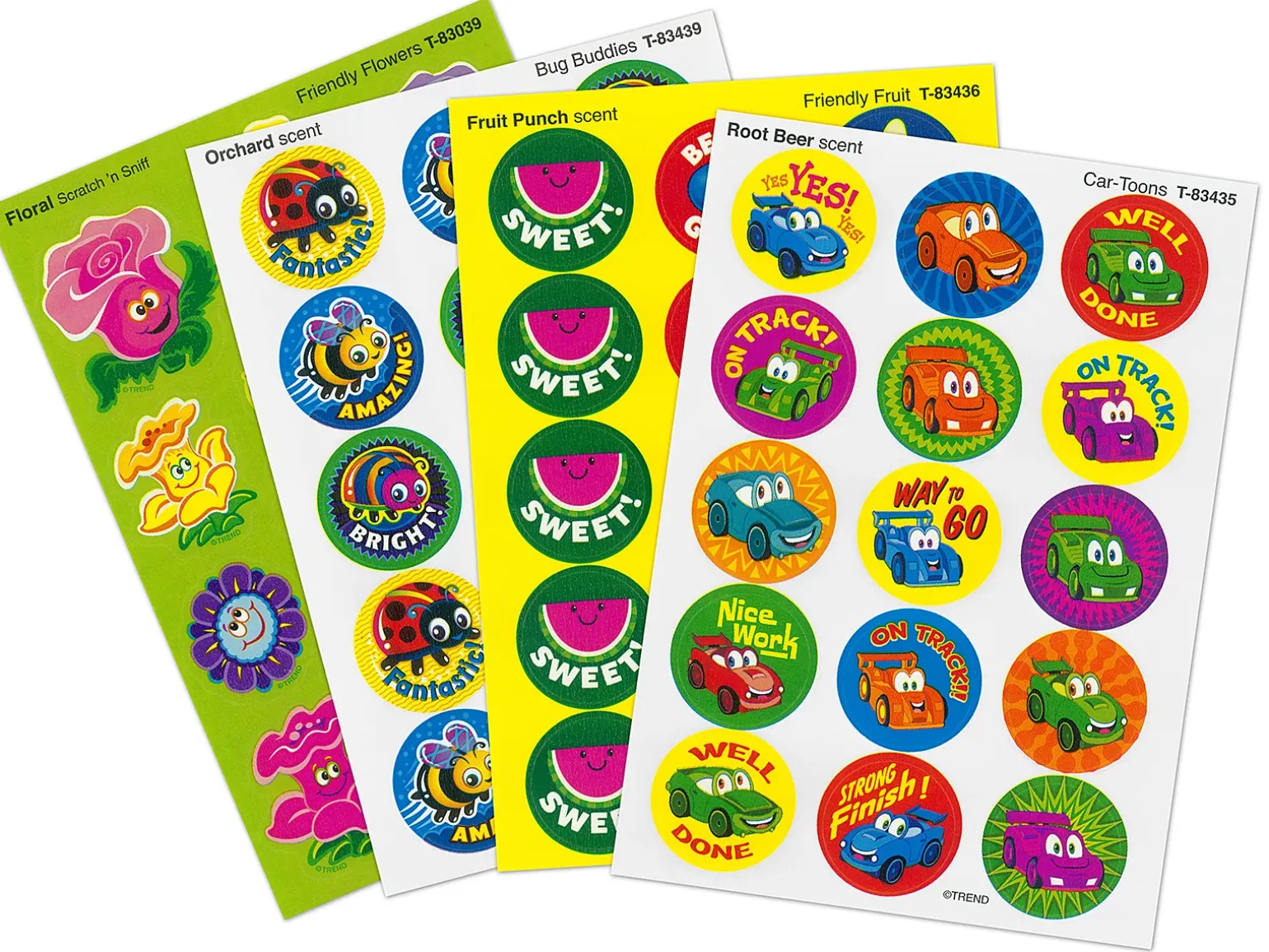 Fun Friends Scented Motivational Stickers - Variety Pack