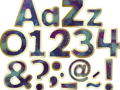 Galaxy 4" Punch-Out Letters
