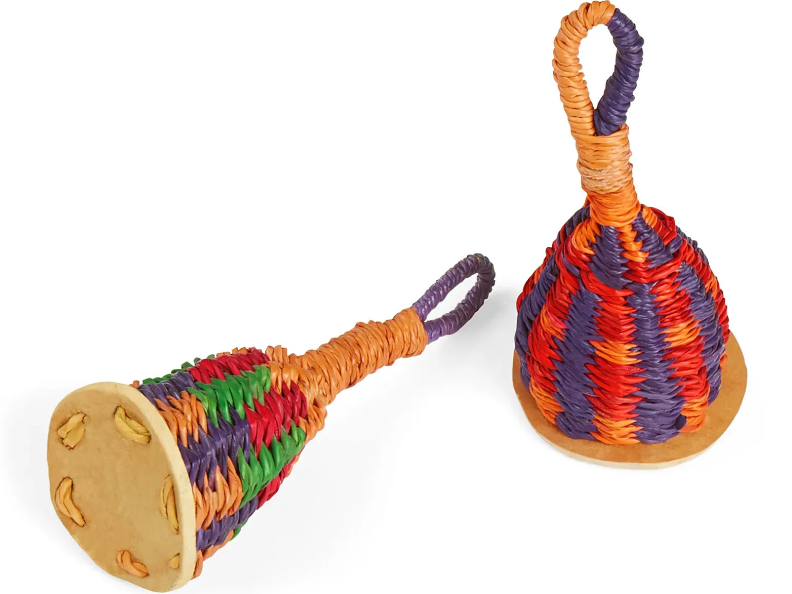 Ghanaian Woven Rattles - Set of 2
