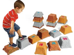 Giant Number Stepping-Stones