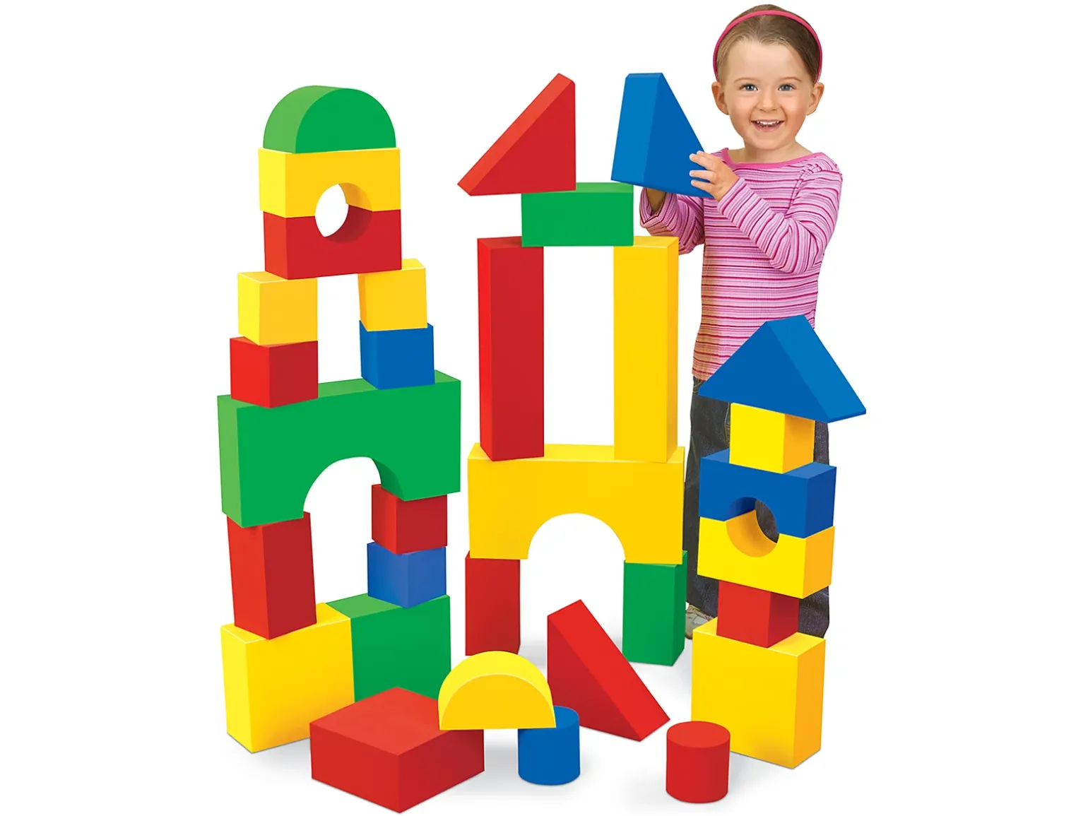 Giant Soft Building Blocks
