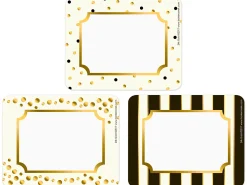 Gold Foil Name Tags - Variety Pack