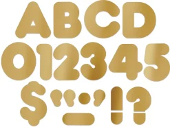 Gold Metallic 4" Punch-Out Letters