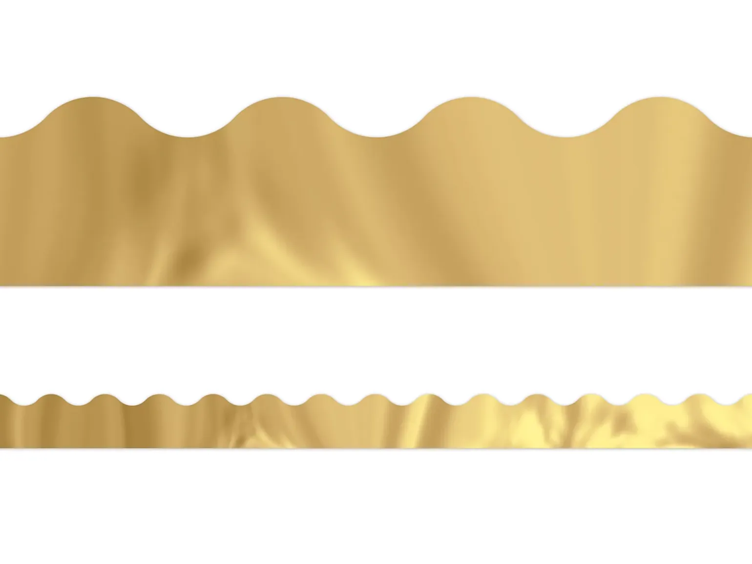 Gold Metallic Scalloped Border