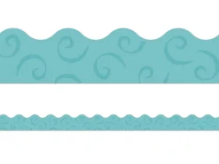 Good to Grow Teal Scalloped Border