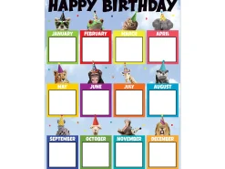 Go Wild Animals Birthday Chart