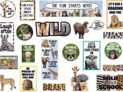 Go Wild Animals Mini Bulletin Board Set