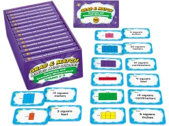 Grab & Match Leveled Geometry & Geometric Measurement Quickies - Gr. 2-3
