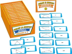 Grab & Match Leveled Geometry & Measurement Quickies - Gr. 4-5