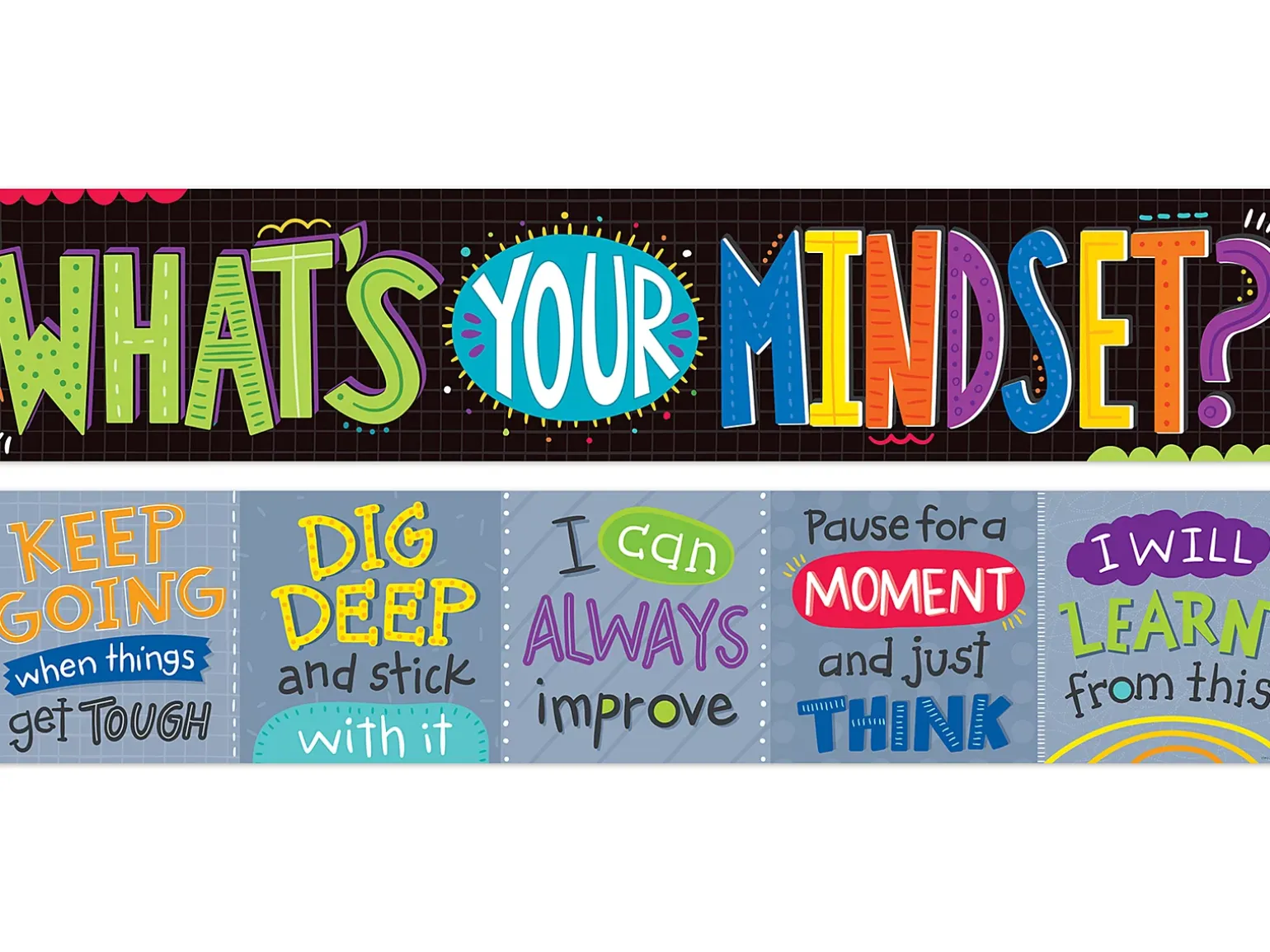 Growth Mindset Double-Sided Banner