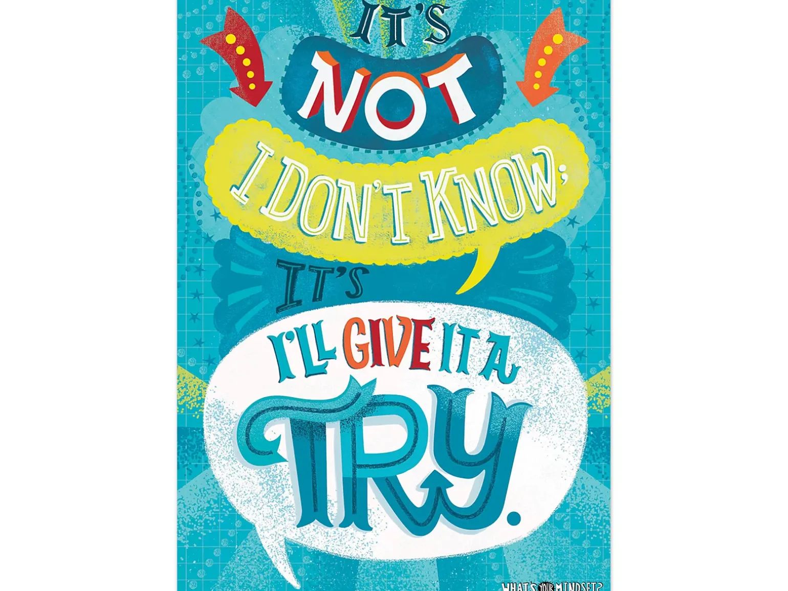 Growth Mindset I’ll Give It a Try Poster