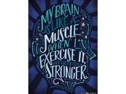 Growth Mindset My Brain Is Like a Muscle Poster