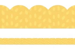 Grow Together Yellow Dot Scalloped Border