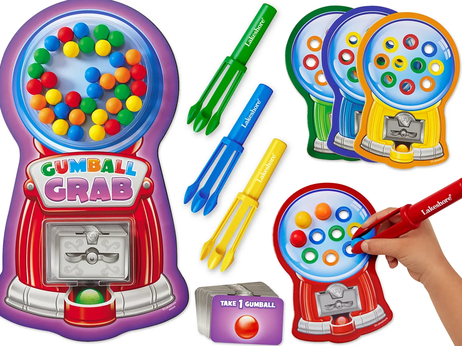 Gumball Grab Pre-Writing Game