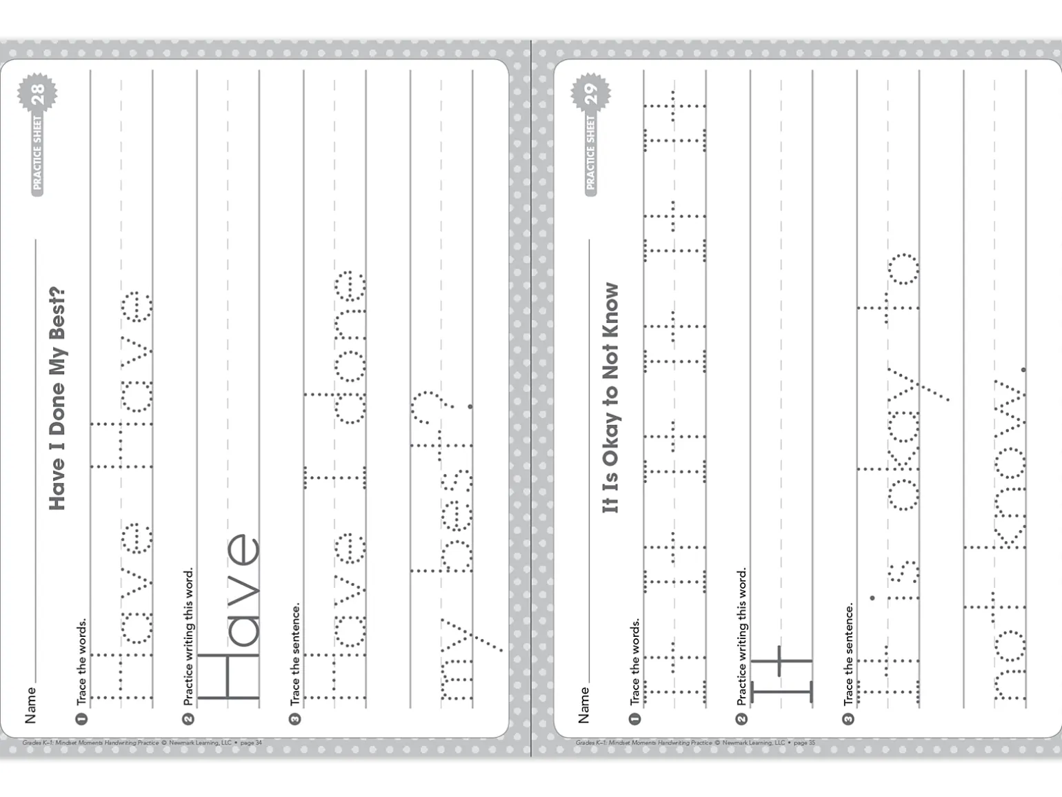 Handwriting Practice Workbook - K-Gr. 1