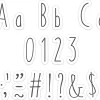 Handwritten 4" Punch-Out Letters