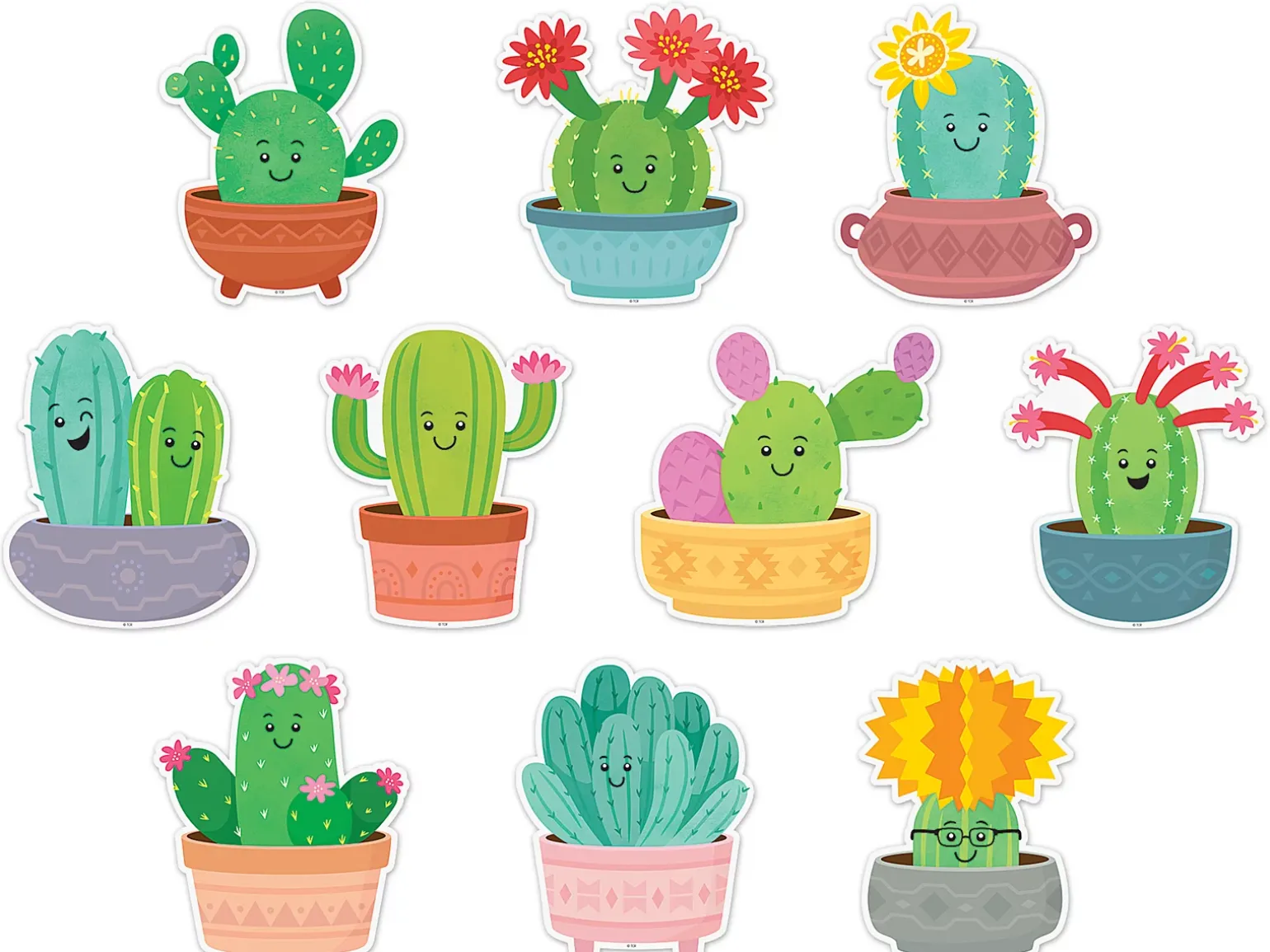 Happy Cactus Crew Accents