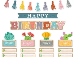 Happy Cactus Crew Birthday Bulletin Board Set