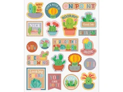Happy Cactus Crew Motivational Stickers