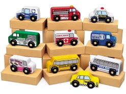 Hardwood Community Vehicles - Set of 10