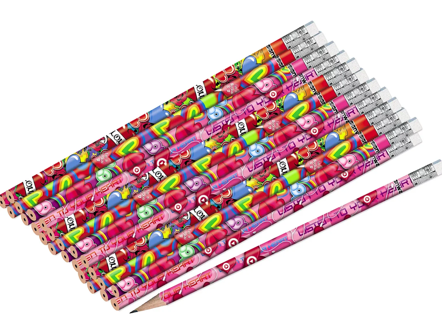 Heart Pencils - Set of 24