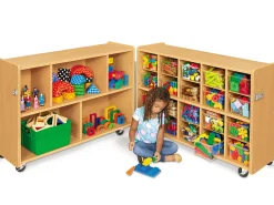 Heavy-Duty Fold & Roll Cubby Unit