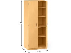 Heavy-Duty 6-Foot Locking Storage Cabinet