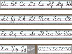 Home Sweet Classroom Cursive Bulletin Board Set
