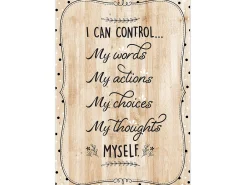 I Can Control… Wooden Poster