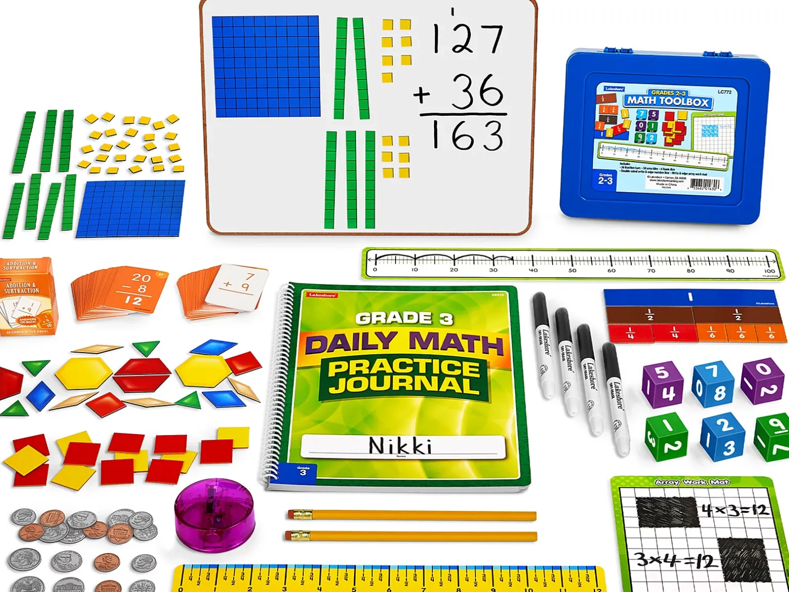 Individual Hands-On Math Kit – Gr. 3