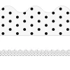 Industrial Chic Polka Dot Scalloped Border