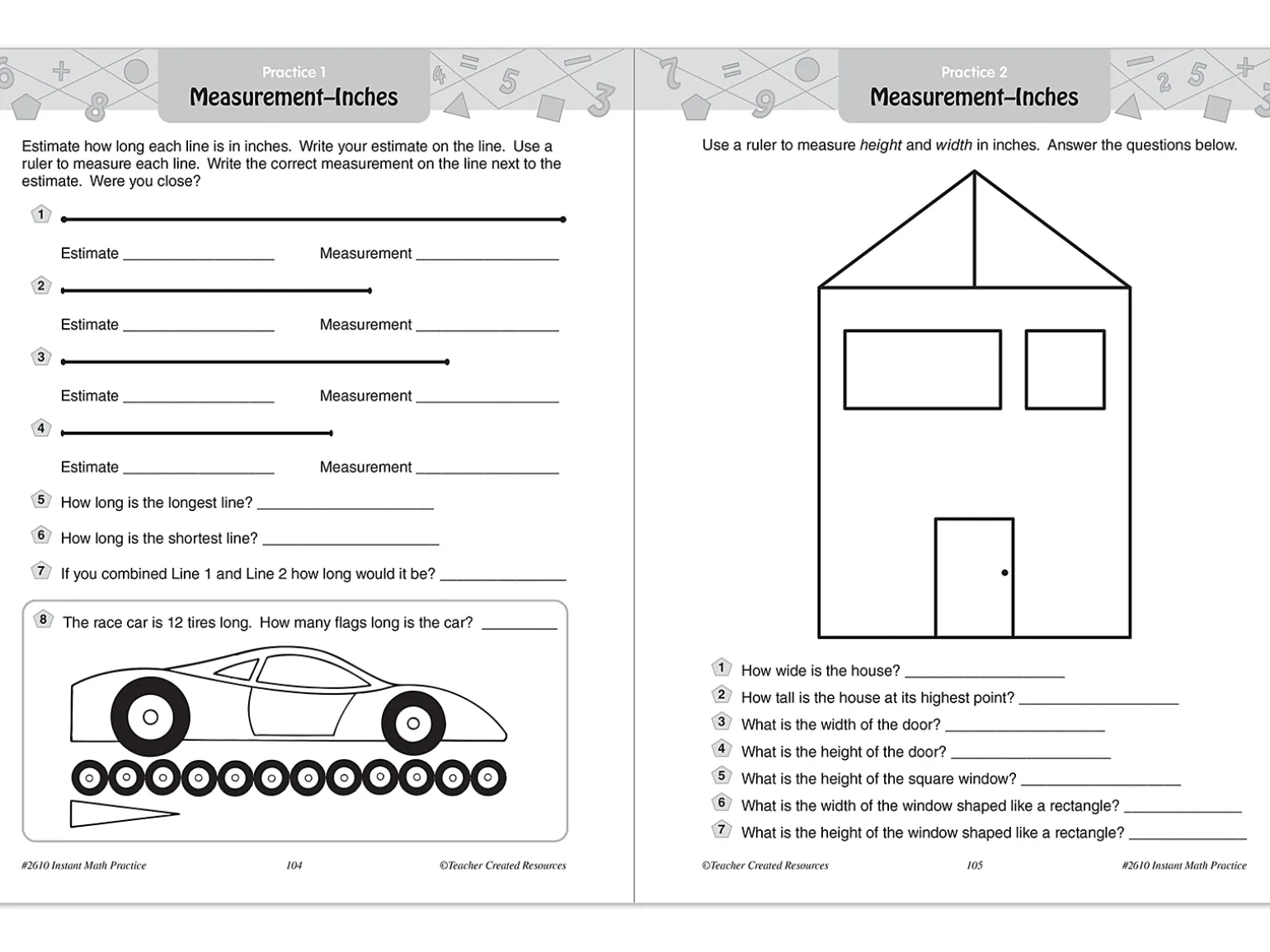 Instant Math Practice Workbook - Gr. 2