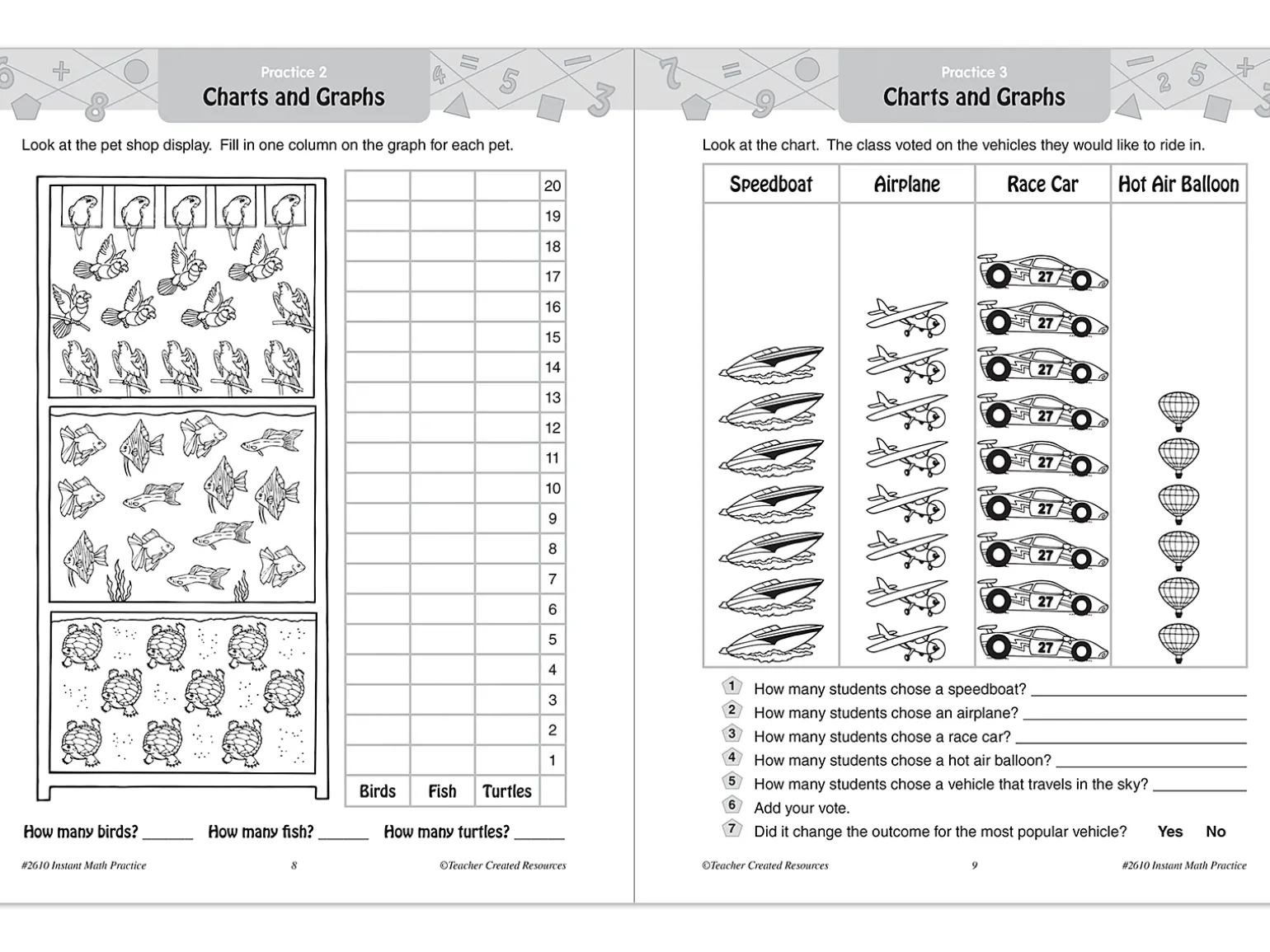 Instant Math Practice Workbook - Gr. 2