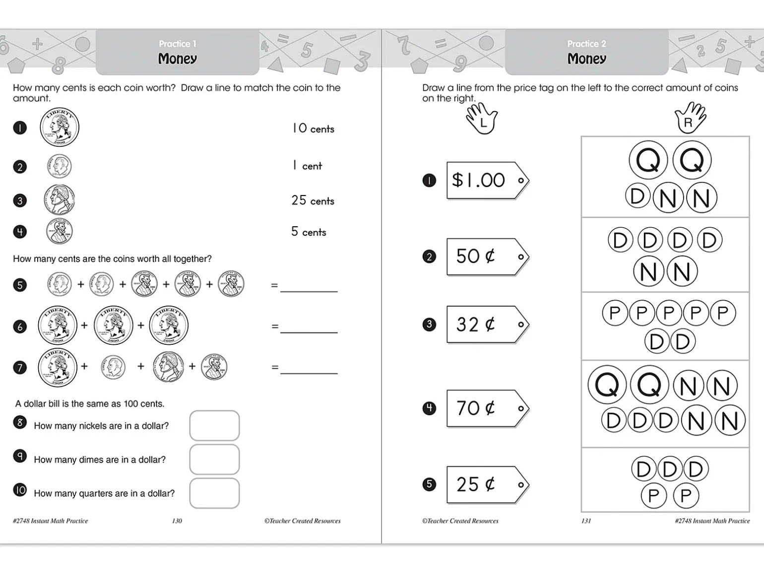 Instant Math Practice Workbook - Gr. 1