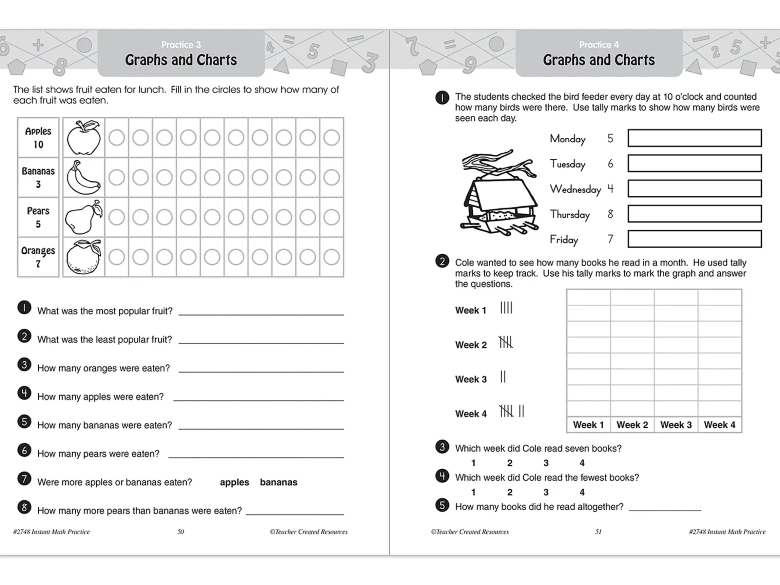 Instant Math Practice Workbook - Gr. 1