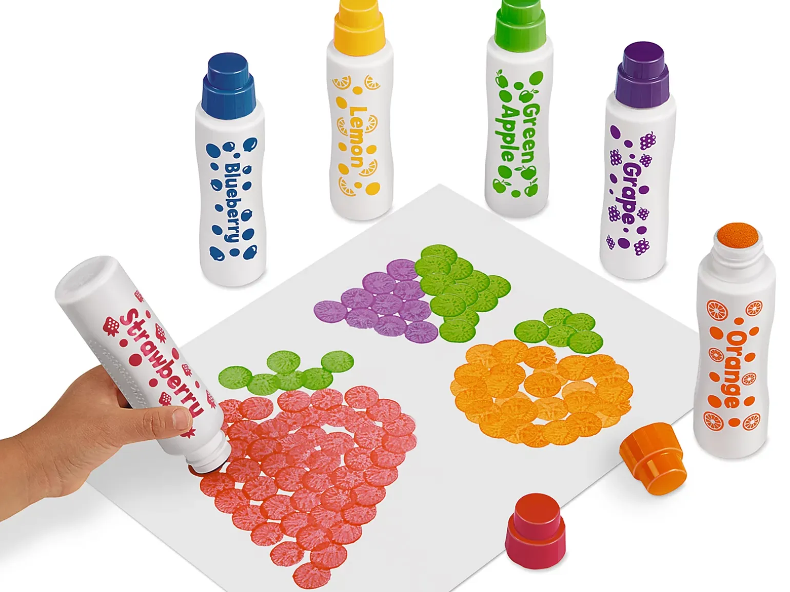 Juicy Fruit Scented Dot Art Painters - Set of 6