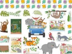 Jungle Friends Motivational Bulletin Board Set