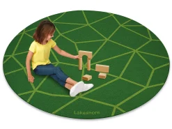 Just Like Home® Natural Mosaic Round Carpet