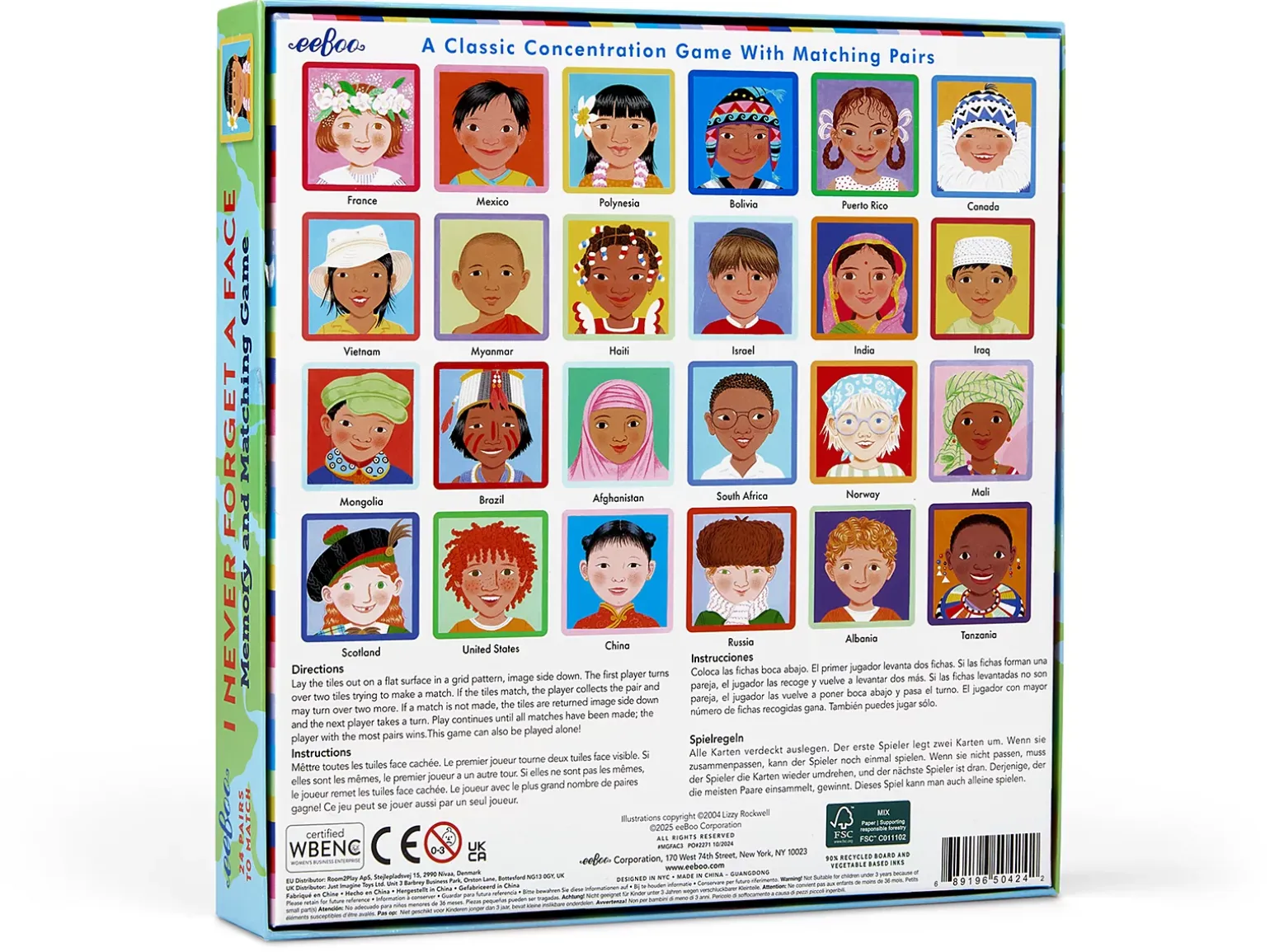 Kids Around the World Memory Match Game