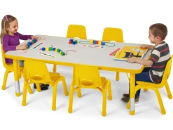 Kids Colors™ Adjustable Rectangular Tables