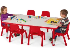 Kids Colors™ Adjustable Rectangular Tables