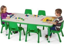 Kids Colors™ Adjustable Rectangular Tables