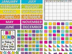 Kind Vibes Calendar Bulletin Board Set