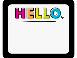 Kind Vibes Name Tags