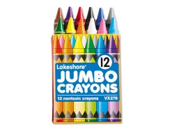 Lakeshore 12-Color Jumbo Crayons - Student Pack