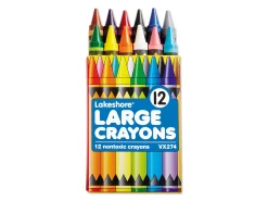 Lakeshore 12-Color Large Crayons - Student Pack